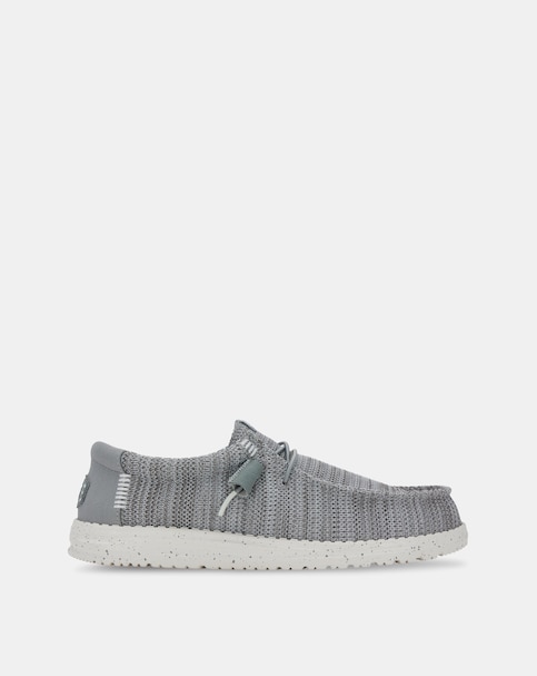 HeyDude Wally Stretch Sox Shoe - Grey