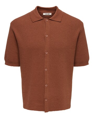 Only & Sons Sean Kitted Polo - Rust