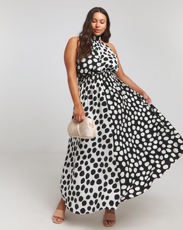 Joe Browns Stunning Halterneck Polka Dot Maxi Dress