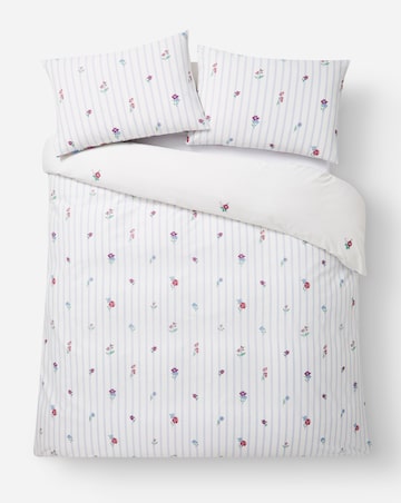 Julipa Zola Floral Trail Cotton Blend Reversible Duvet Set