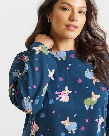 Simply Be (2 Pack) Christmas Dog Print Value Pyjama Set