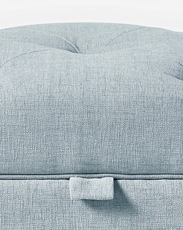 Julipa Colston Chenille Buttoned Storage Footstool