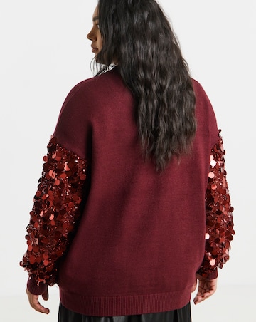 Lovedrobe Sequin Sleeve Jumper