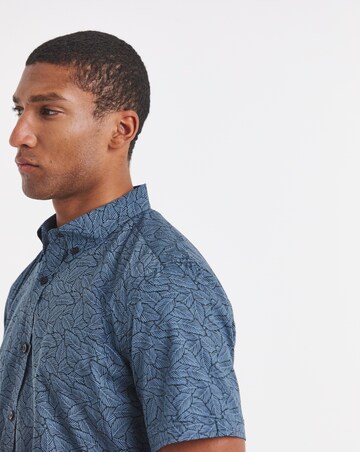 Oxford Print Short Sleeve Shirt