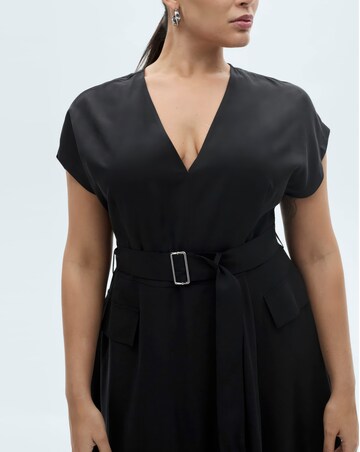 Mango Asymmetrical Dress with Belt