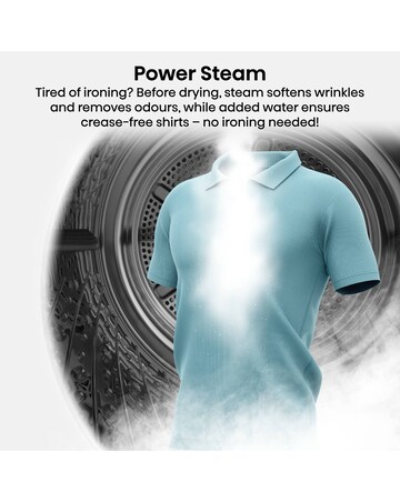 Hisense Power Steam 5i Series DH5I104BWAB WiFi-enabled 10kg Tumble Dryer - White