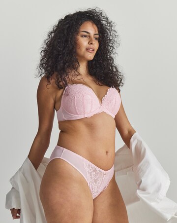 Ann Summers Sexy Lace Planet Plunge Bra Pale Pink