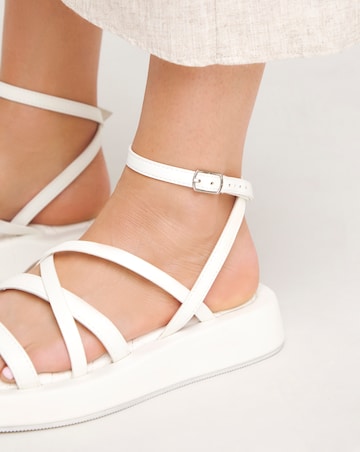 Phoebe Strappy Flatform Sandals Extra Wide EEE Fit Simply Comfort