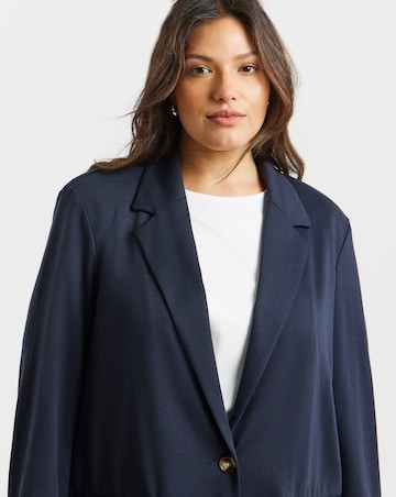 Ponte Navy Workwear Blazer