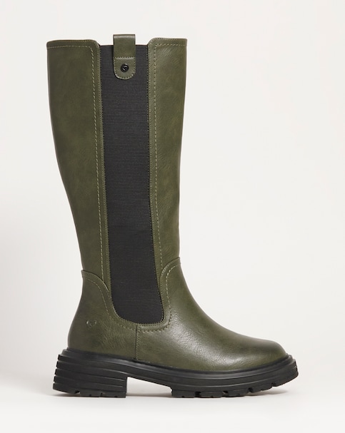 Heavenly Feet Zinnia High Leg Boot E Fit Curvy Calf