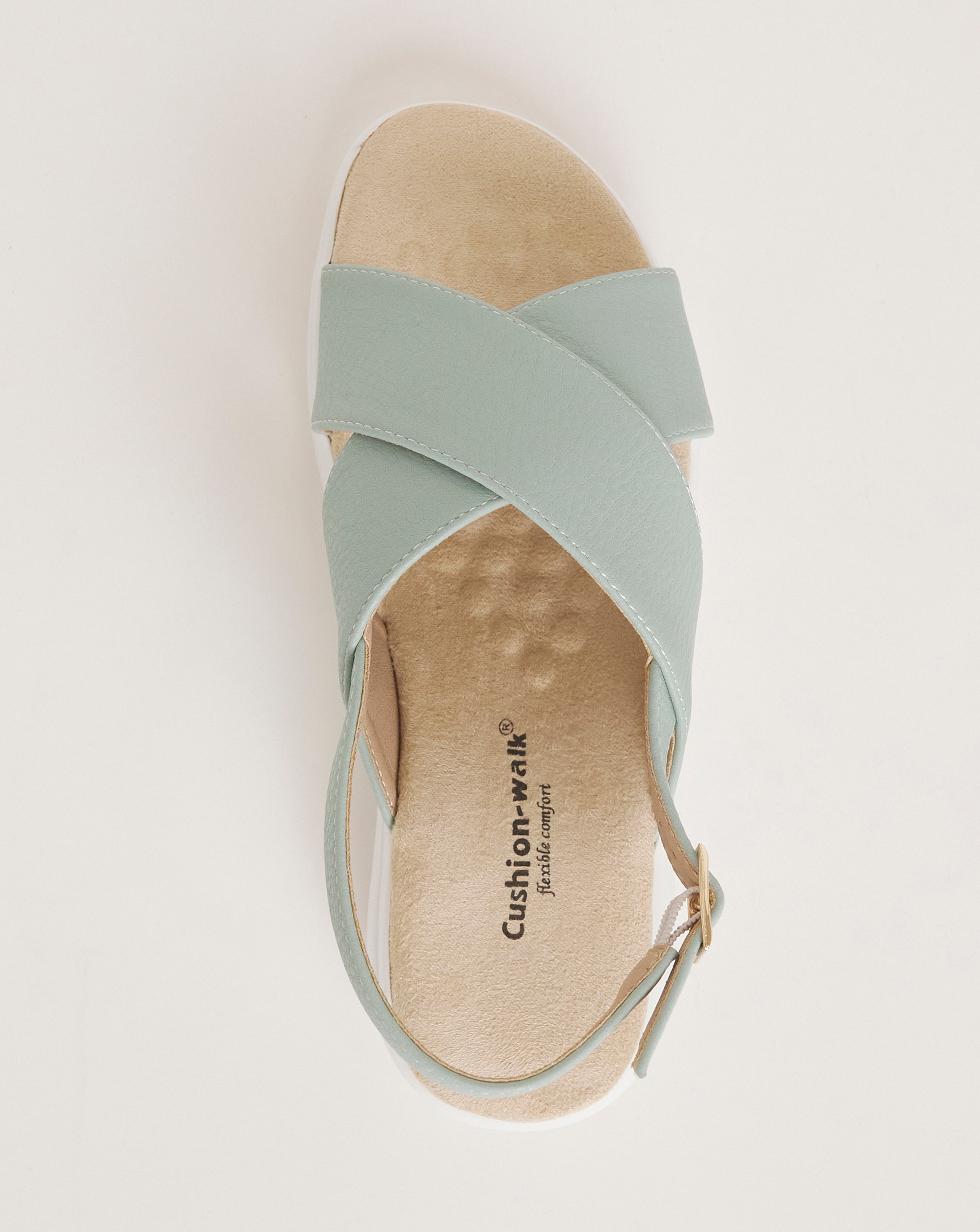 Crossover Sandals Bonmarche Cushion Walk Sandals Ladies Cushion