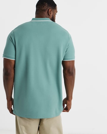 Jack & Jones Austin Waffle Polo - Teal