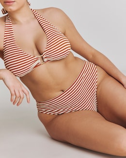 Chelsea Peers Multi Rib High Waist Bikini Brief Multi