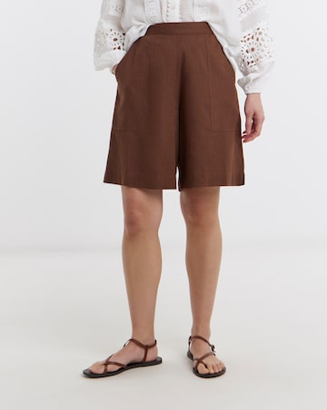 Chocolate Linen Mix Short