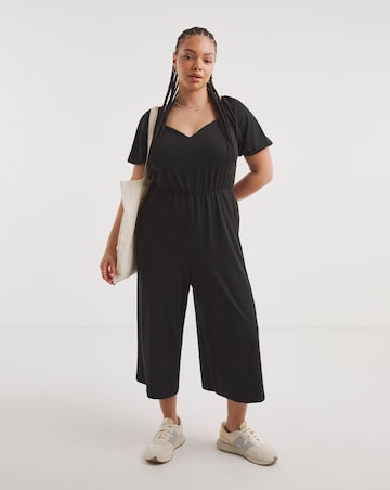 Black Supersoft Sweetheart Jumpsuit