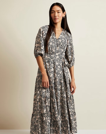 Phase Eight Kezia Floral Wrap Midi Dress