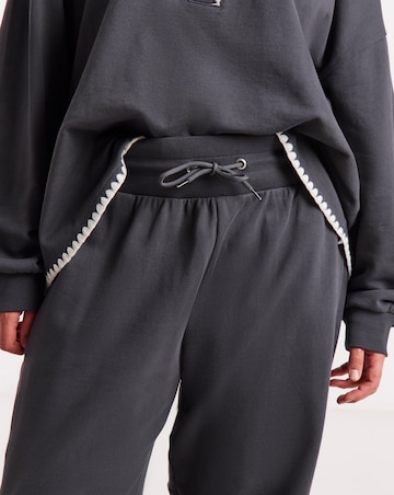 Simply Be Slate Grey Barrel Leg Jogger