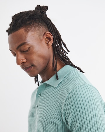 Waffle Knitted Polo
