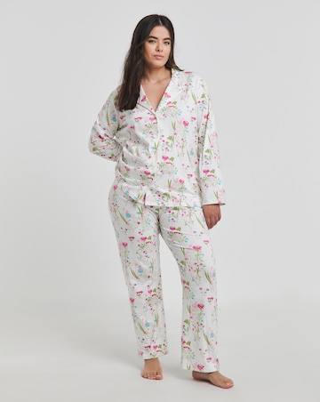 Pretty Secrets Spring Print Cotton Button Through Pyjama Set