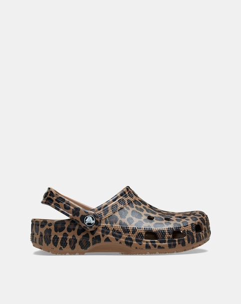 Crocs Sepia/Leopard Classic Animal Clog - Standard Fit