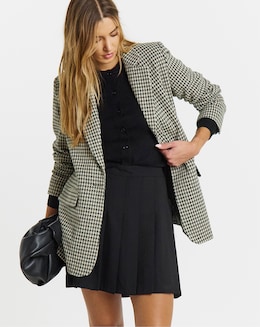 Simply Be Woven Pleated Mini Skirt