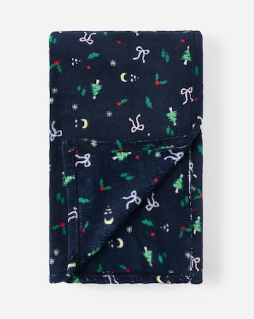 Bow Fleece Throw