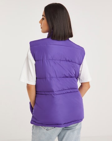 Purple Short Padded Gilet