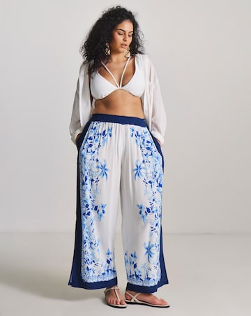 Figleaves Lisbon Print Beach Trousers