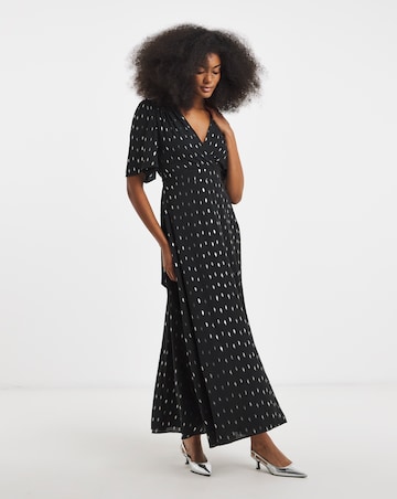 Flounce London Lurex Maxi Dress