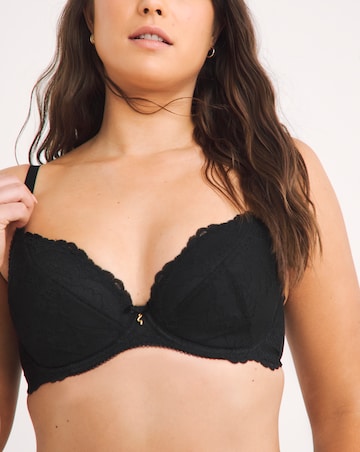 Gossard Superboost Lace NonPad Plunge Wired Bra Black