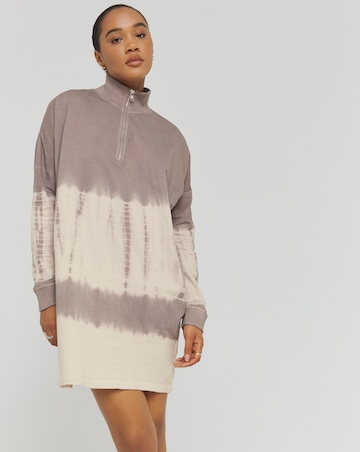 Religion Tie Dye Zip Jersey Dress