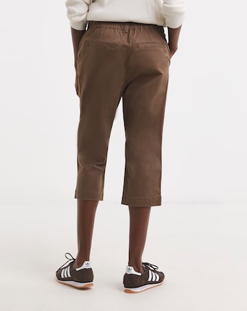 Cotton Cropped Trouser with Stretch