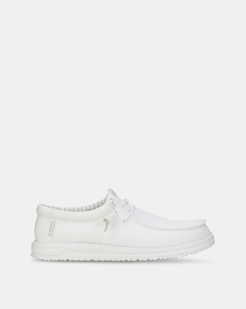 HEYDUDE Wally Stretch Sox Shoes - White