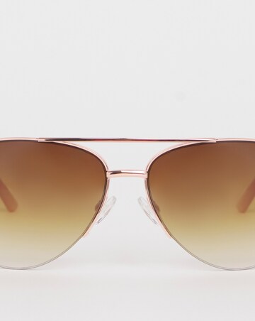 Valentina Rose Gold Aviator Sunglasses