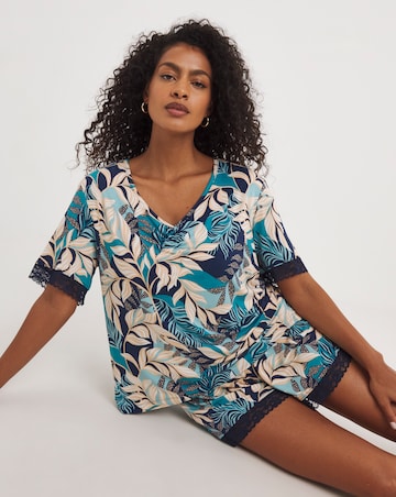 Luxurious Viscose Built In Support Pyjama Shortie Set