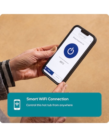 Lay-Z-Spa Stockholm AirJet 6 Black Square Thermacore