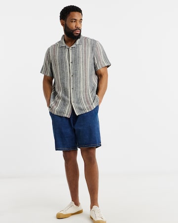 Textured Stripe Co-ord Shirt