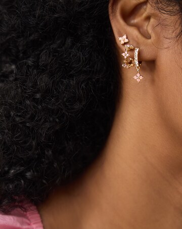Accessorize 3-Pack Flower Stud & Hoop Earrings