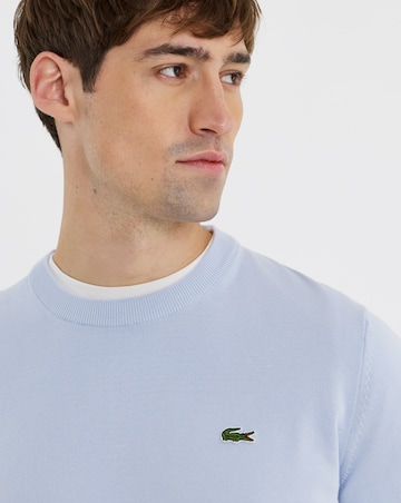 Lacoste Classic Crew Neck Knitted Jumper - Light Blue