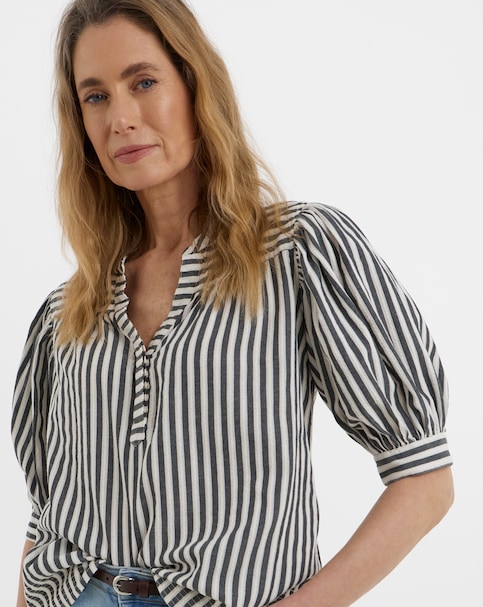 Stripe Short Sleeve Tunic