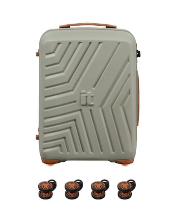 IT Luggage Convertible Underseat Suitcase with Removable Wheels