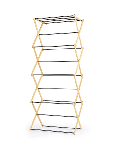 Beldray Bamboo 4 Tier Clothes Airer