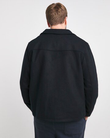 Wool Collar Zip Up Jacket