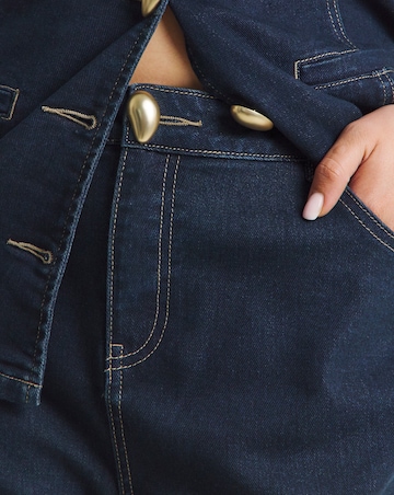 Simply Be Indigo Capri Jeans Co Ord