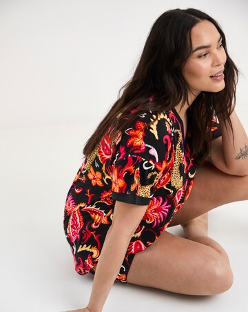 Figleaves Leopard Shortie Pyjama Set