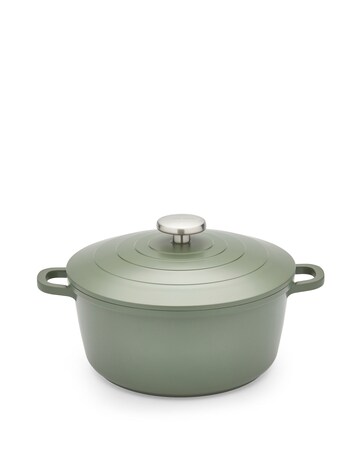 Morphy Richards Cast Aluminium 24cm Green Casserole Dish