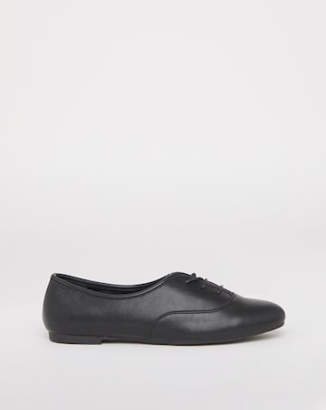 Ravenna Lace Up Ballerina Shoes - Wide Fit (E)