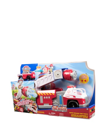 Paw Patrol Fire Rescue Rapid Reload Fire Truck with Lights and Sounds