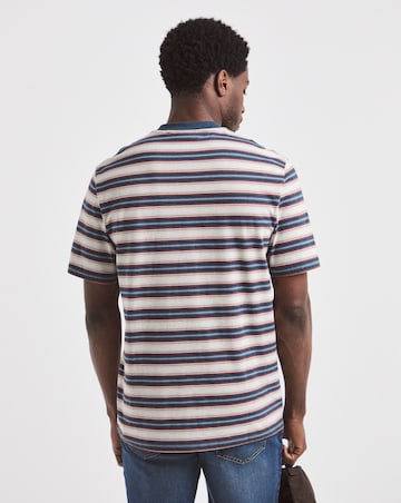 Union Relaxed Fit Marl Yarn Dye Stripe T-Shirt Long