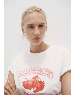 Mango Graphic Strawberry T-Shirt